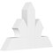 Ekena Millwork Richland Architectural Grade PVC Gable Bracket, 36"W x 24"H x 4"D x 6"F, 16/12 Pitch GBP036X24X0406RIC00 - alternate 1